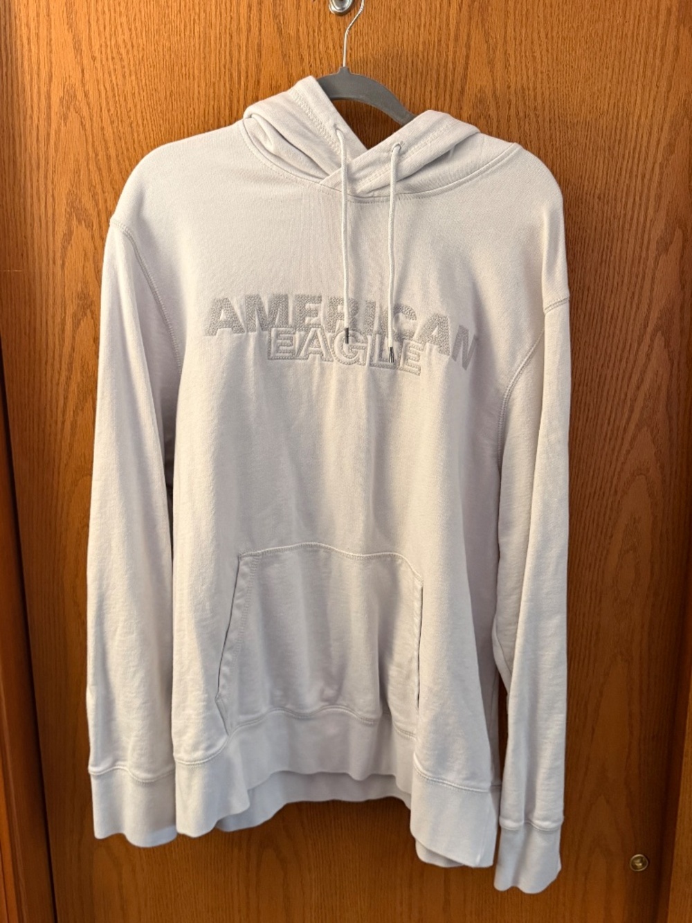 Mens XL American Eagle light grey hoodie